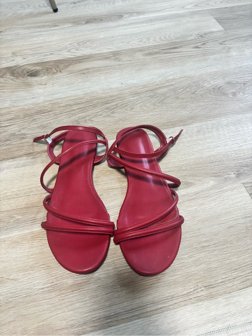 Red sandals